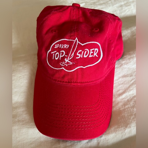 Sperry Top-Sider Red Baseball Hat - Picture 1 of 7